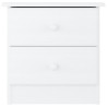 Table de chevet ALTA blanc 41x35x41 cm bois de pin massif 