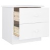 Table de chevet ALTA blanc 41x35x41 cm bois de pin massif 