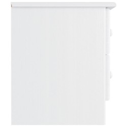 Table de chevet ALTA blanc 41x35x41 cm bois de pin massif 