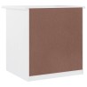 Table de chevet ALTA blanc 41x35x41 cm bois de pin massif 