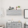 Armoire murale de bain sonoma gris 100x25x40 cm bois ingénierie 