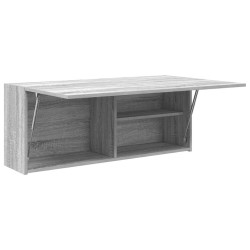 Armoire murale de bain sonoma gris 100x25x40 cm bois ingénierie 