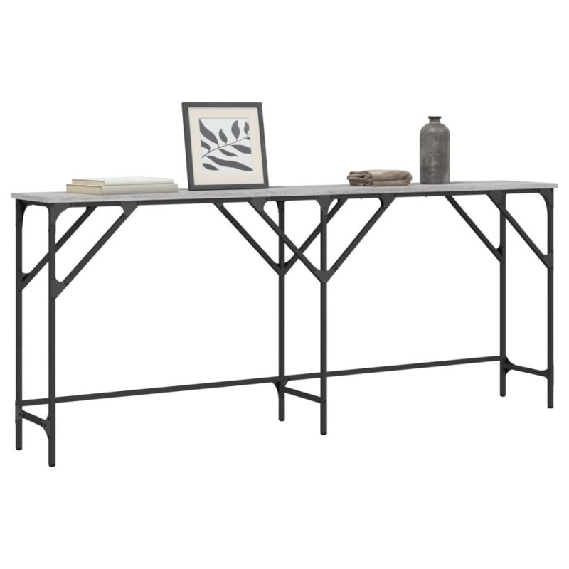 Table console sonoma gris 180x29x75 cm bois d'ingénierie Table console sonoma gris 180x29x75 cm bois d'ingénierie