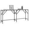 Table console sonoma gris 180x29x75 cm bois d'ingénierie 