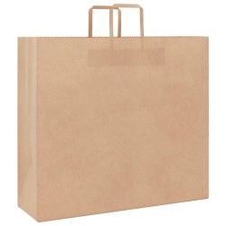 Sacs en papier 250 pcs avec poignées marron 54x15x49 cm 
