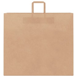 Sacs en papier 250 pcs avec poignées marron 54x15x49 cm 