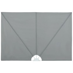 Auvent latéral pliable de terrasse Gris 300 x 200 cm 