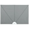 Auvent latéral pliable de terrasse Gris 300 x 200 cm 