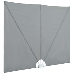 Auvent latéral pliable de terrasse Gris 300 x 200 cm 