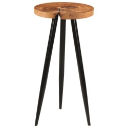 Table de bar en rondins Ø53x105 cm bois d'acacia solide  