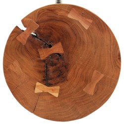Table de bar en rondins Ø53x105 cm bois d'acacia solide  