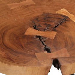 Table de bar en rondins Ø53x105 cm bois d'acacia solide  