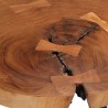 Table de bar en rondins Ø53x105 cm bois d'acacia solide  