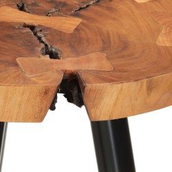 Table de bar en rondins Ø53x105 cm bois d'acacia solide  