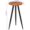 Table de bar en rondins Ø53x105 cm bois d'acacia solide  