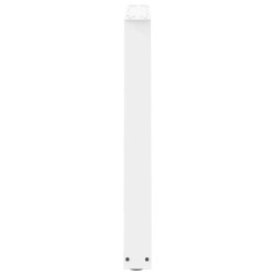 Pieds de table à manger en forme de V, 3 pièces, blanc, 80 x (72-73,3) cm, acier 