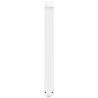 Pieds de table à manger en forme de V, 3 pièces, blanc, 80 x (72-73,3) cm, acier 