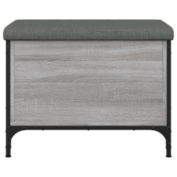 Banc de rangement sonoma gris 62x42x45 cm bois d'ingénierie 