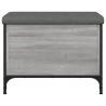 Banc de rangement sonoma gris 62x42x45 cm bois d'ingénierie 