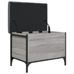 Banc de rangement sonoma gris 62x42x45 cm bois d'ingénierie 