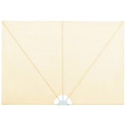 Auvent latéral pliable de terrasse Crème 300 x 200 cm 