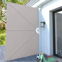 Auvent latéral pliable de terrasse Crème 300 x 200 cm 
