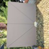 Auvent latéral pliable de terrasse Crème 300 x 200 cm 
