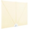 Auvent latéral pliable de terrasse Crème 300 x 200 cm 