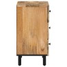 Table de chevet 50x33x60 cm bois de manguier massif 