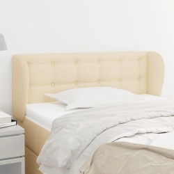 Tête de lit avec oreilles Crème 83x23x78/88 cm Tissu 