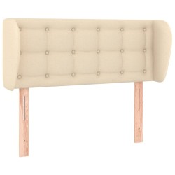 Tête de lit avec oreilles Crème 83x23x78/88 cm Tissu 