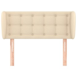 Tête de lit avec oreilles Crème 83x23x78/88 cm Tissu 