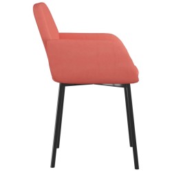 Chaises à manger lot de 2 Rose Velours 