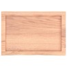 Comptoir de salle de bain marron 60x40x(2-4)cm bois traité 