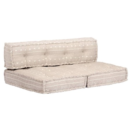 Pouf Beige Tissu 