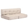 Pouf Beige Tissu 