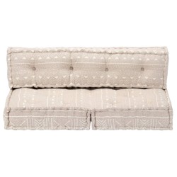 Pouf Beige Tissu 