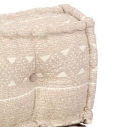 Pouf Beige Tissu 