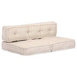 Pouf Beige Tissu 