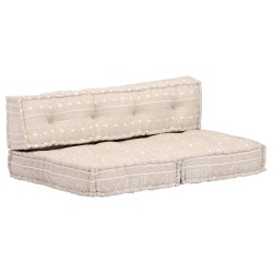 Pouf Beige Tissu 