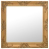 Miroir mural style baroque 60x60 cm Doré 