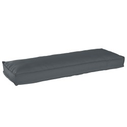 Coussins de palette pour banc 2 pcs Anthracite 120x40x8 cm en tissu Oxford 