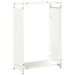 Portant de bois chauffage blanc 60x28x90 cm 
