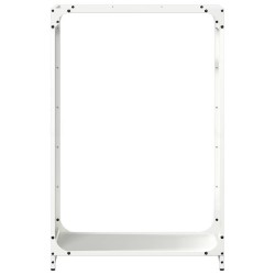 Portant de bois chauffage blanc 60x28x90 cm 