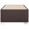 Cadre de lit sans matelas marron foncé 80x200 cm tissu 