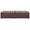 Cadre de lit sans matelas marron foncé 80x200 cm tissu 