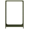 Portant de bois chauffage vert olive 60x28x90 cm 