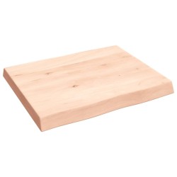 Dessus de table bois massif non traité bordure assortie 