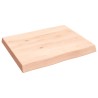 Dessus de table bois massif non traité bordure assortie 