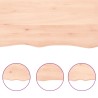 Dessus de table bois massif non traité bordure assortie 